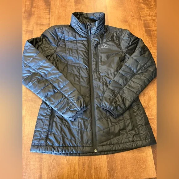 L.L. Bean Women's Black PrimaLoft Packaway Jacket size small - Picture 2 of 11